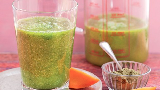 A Smoothie with Matcha tea